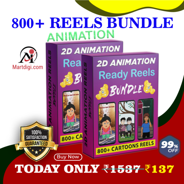 🚀 800+ 2D Animated Reels in Hindi – Instantly Grow Your Social Media!